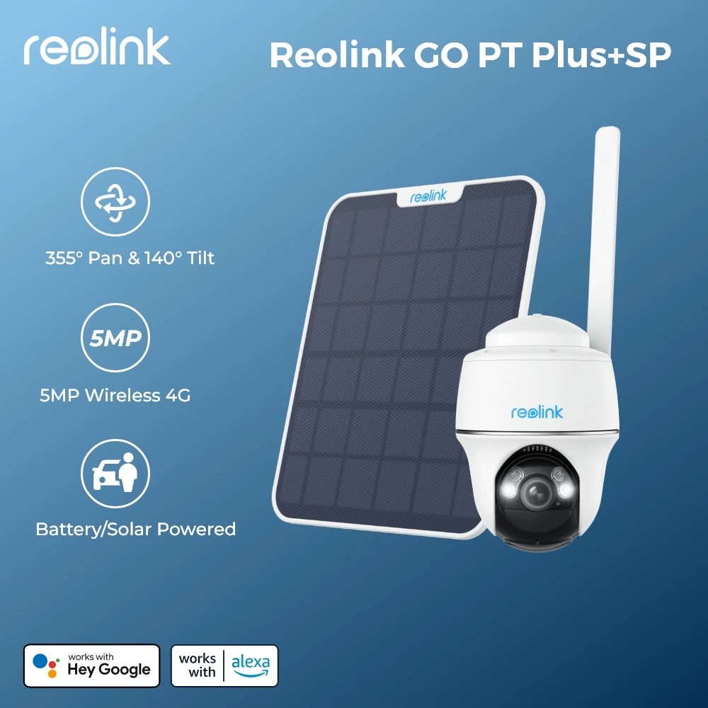 Reolink 2K 4G LTE Battery Camera 5MP PIR Motion Cam AI